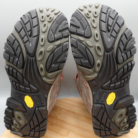 Merrell Boots Womens 9W Moab 2 Waterproof Bungee Cord Mid Hiking WJ06058W EUC - Picture 6 of 9